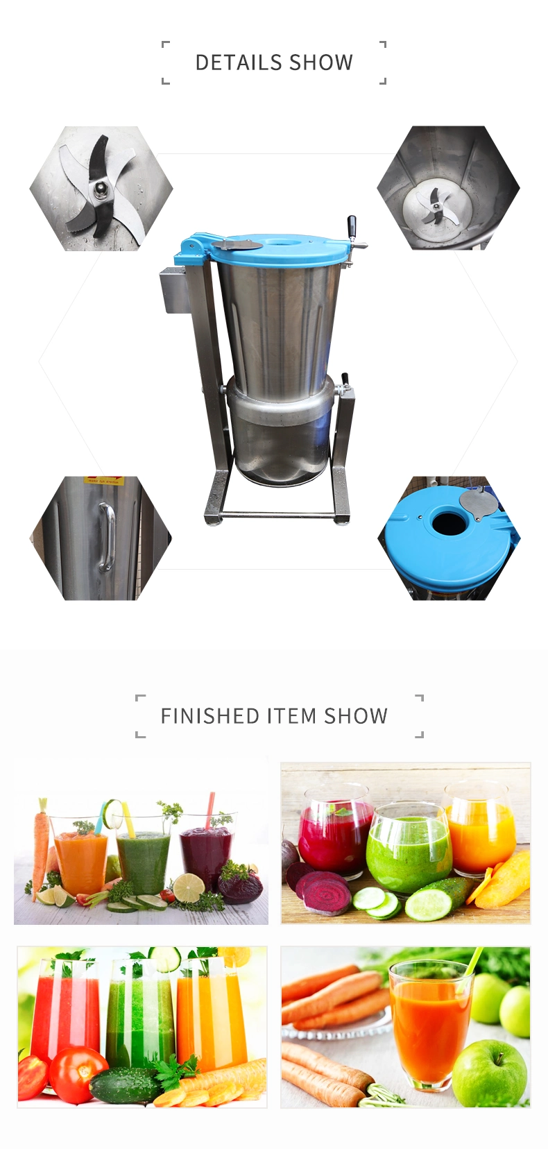 Vegetable Fruit Blender Mixer Extractor Machine Kitchen Equipment