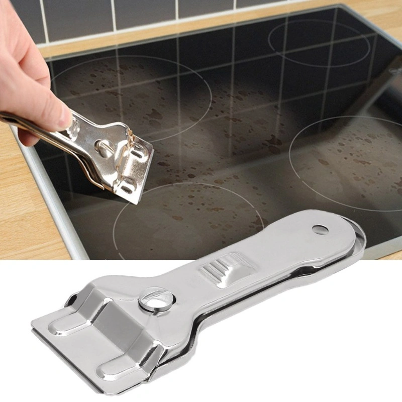 Ceramic Hob Scraper Stainless Steel Scraper with Round Angle Blades