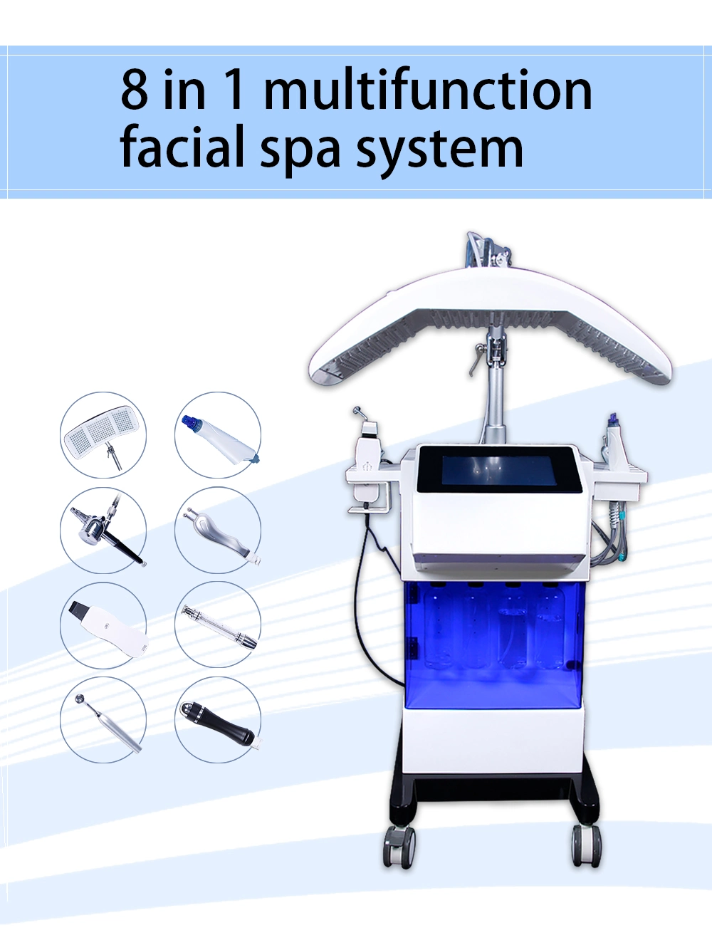 Water Peeling Luxury SPA Equipment for Clinic with LED Therapy Facial Machine SPA600