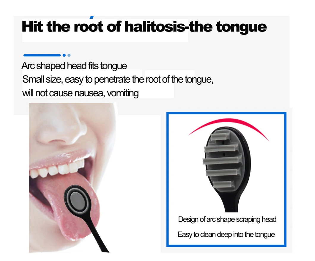 Bamboo Charcoal Dental Tongue Cleaner Wholesale Private Label Tongue Scraper