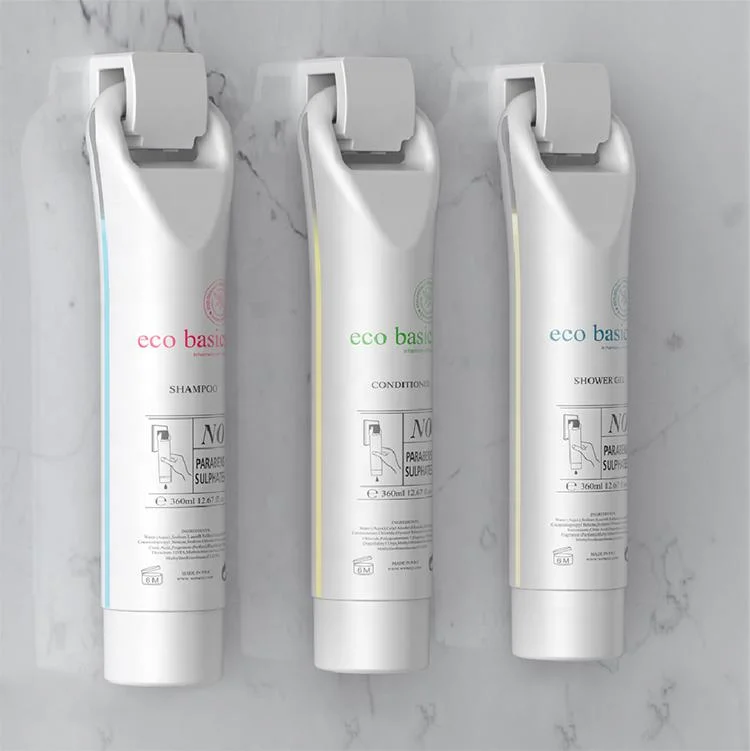 360ml Manual Skin Care Hotel Wall Mounted Shampoo Shower Gel Soap Dispenser