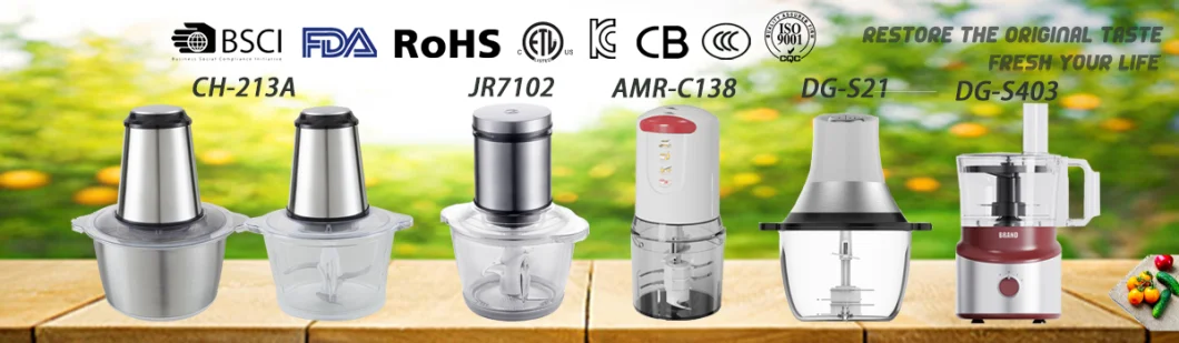 Electric Food Blender Chopper with Big Bowl Mini Food Chopper Slicer and Powerful Chopper for Baby