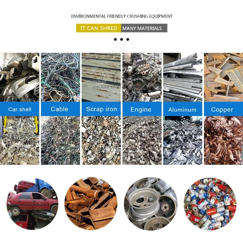 2023 Rubber Metal Scraps Plastic Shredders Used Tires Glass Plastic Recycling Shredder