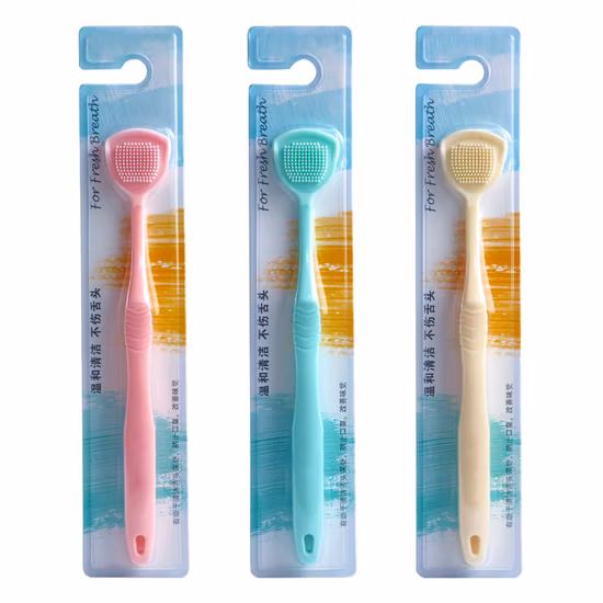 Life Time Oral Care Plastic Dental Tongue Cleaner / Cepillo De Lengua Tongue Scraper