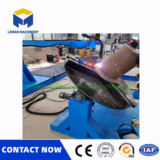 3 Ton Auto Rotary Pipe Welding Positioner Turntable with T Jaw Welding Chuck