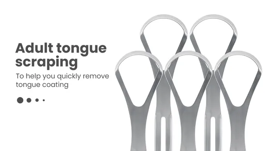Good Quality Tongue Scraper PP Material Handle Oral Care Tongue Scraper Cleaner